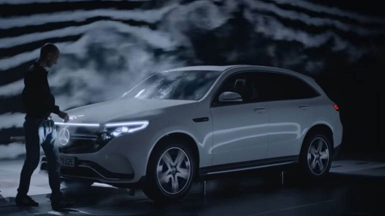 Η Mercedes-Benz EQC στο αεροδυναμικό τούνελ